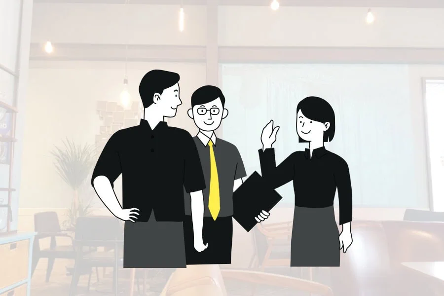 Korean Greeting in a Cafe