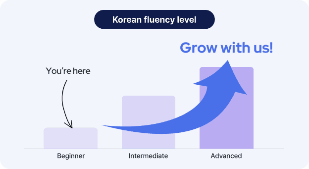 Korean fluency level graph - JAEM Korean