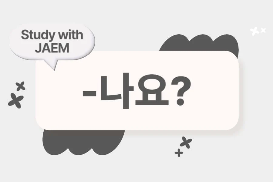 jaem grammar lesson 22 -나요