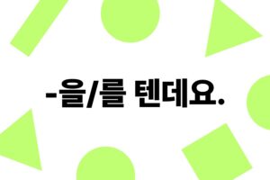 Korean Grammar 30 '-을/를 텐데요'