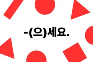 Korean Grammar 31 '-(으)세요'