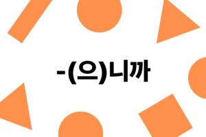 Korean Grammar 32 '-(으)니까'