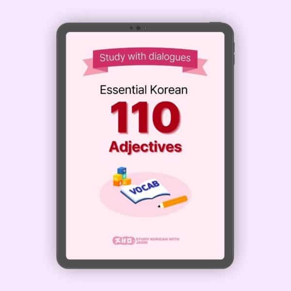Korean Adjective vocab book - JAEM Korean