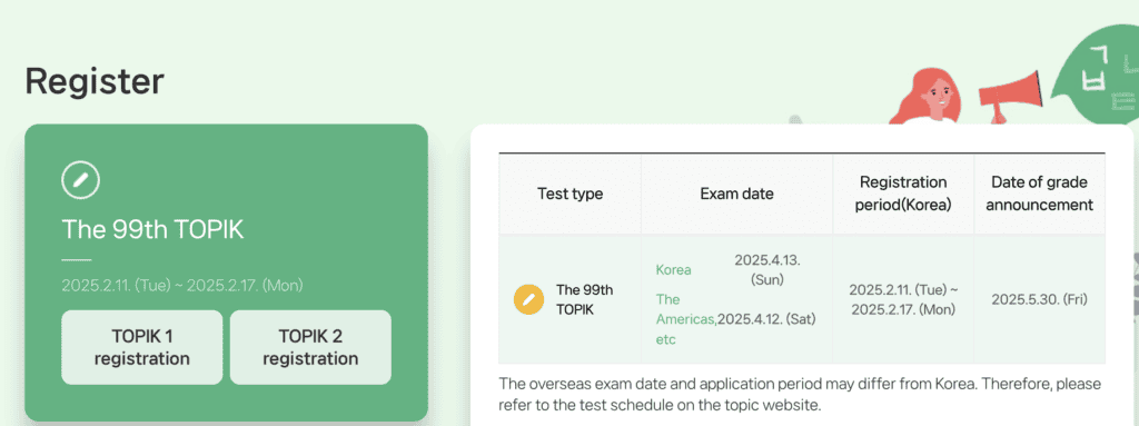 How to Register for TOPIK - Test Level Selection