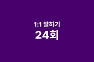 1:1 수업 24회권