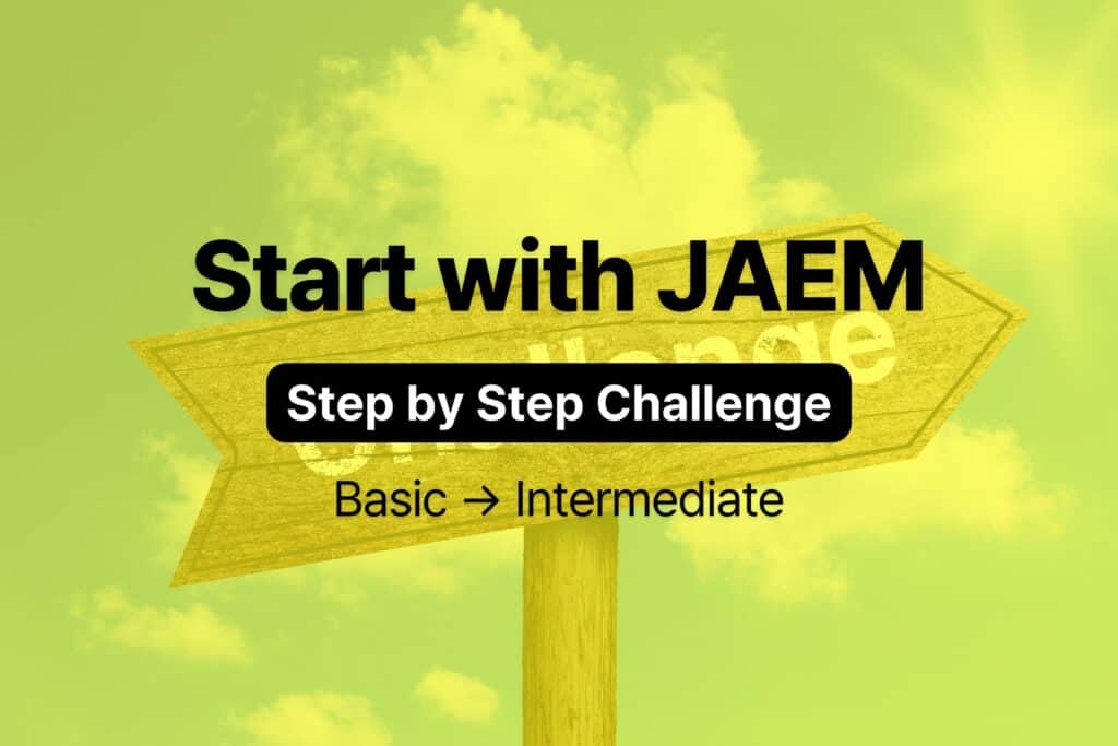 start with JAEM - step by step challenge - JAEM Korean challenge
