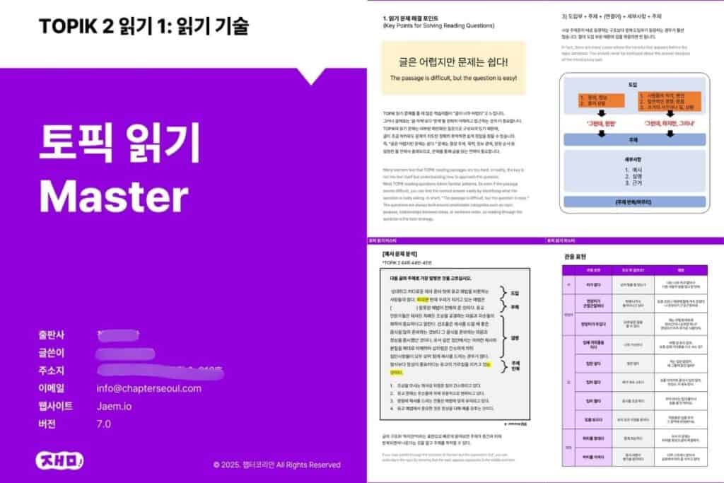 What You Will Study in TOPIK 2 Master Class (2)